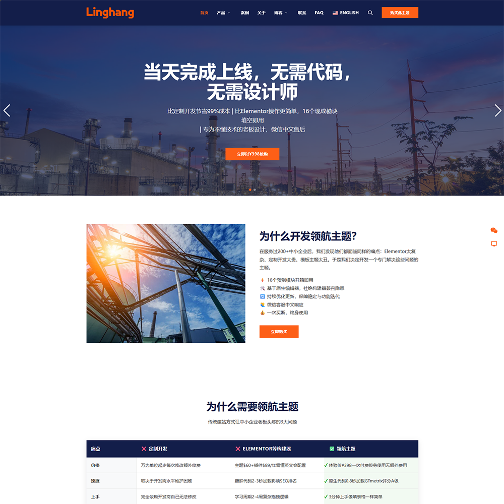 领航WordPress企业主题
