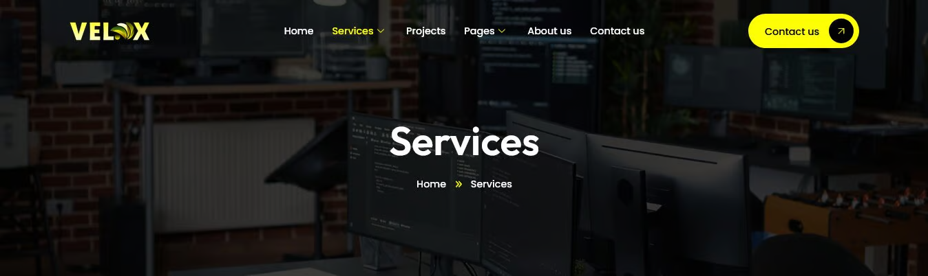 Velox- 创意机构 & 作品集 Elementor 模板套件 Preview 7