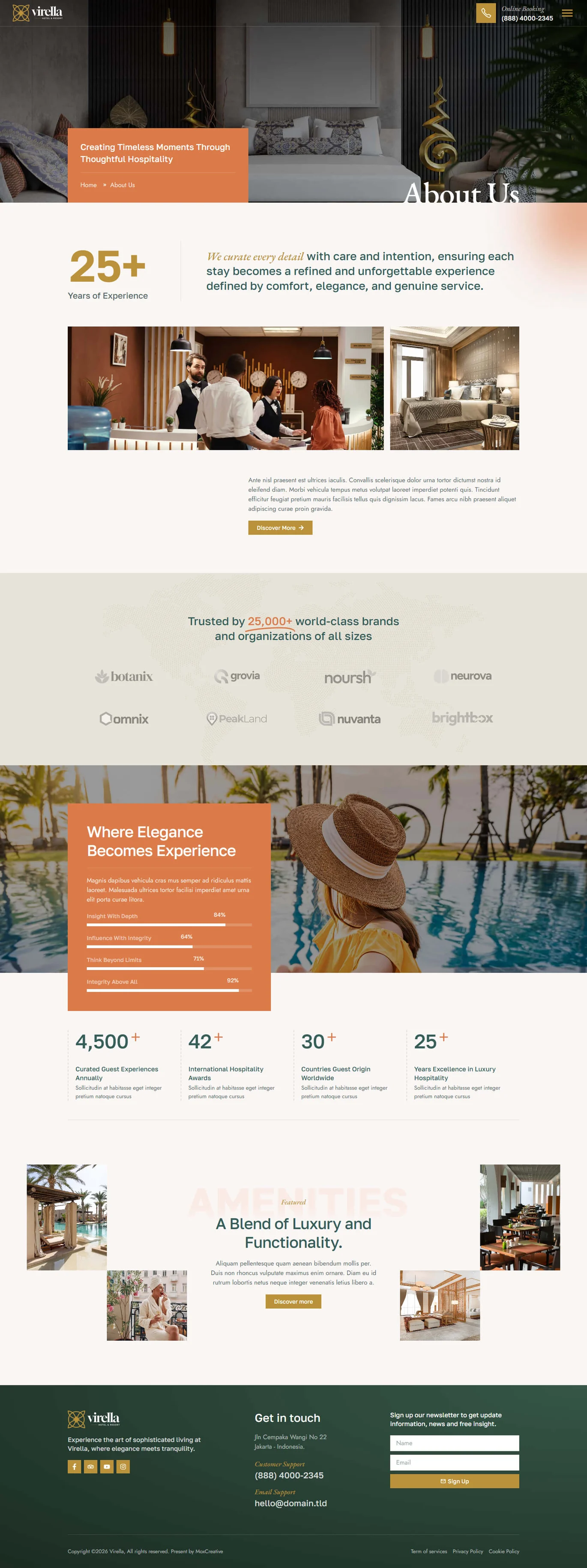Virella-豪华酒店及度假胜地 Elementor Pro 模板套件 Preview 6