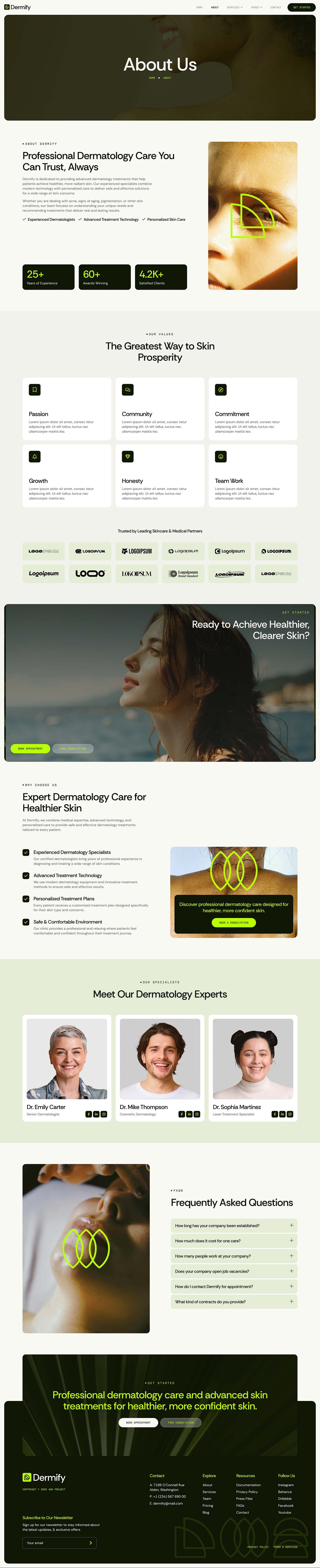 Dermify- 皮肤科诊所 Elementor 模板套件 Preview 11
