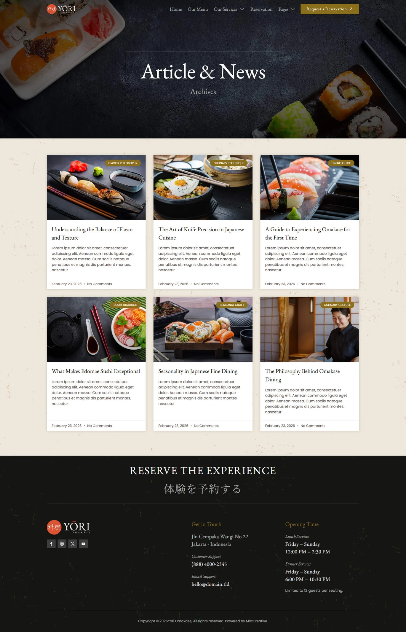 Yori-日式餐厅 & 美食 专业版 Elementor 模板套件 Preview 7