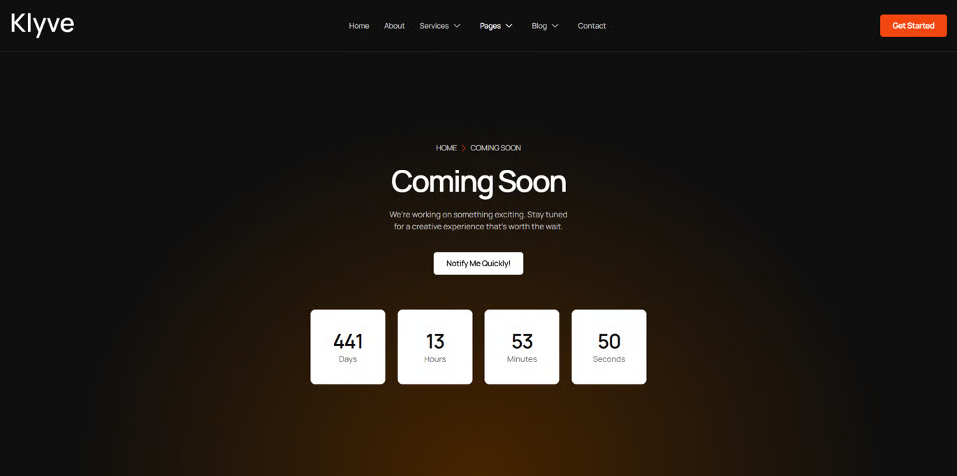 Klyve- 创意机构 Elementor 模板套件 Preview 4