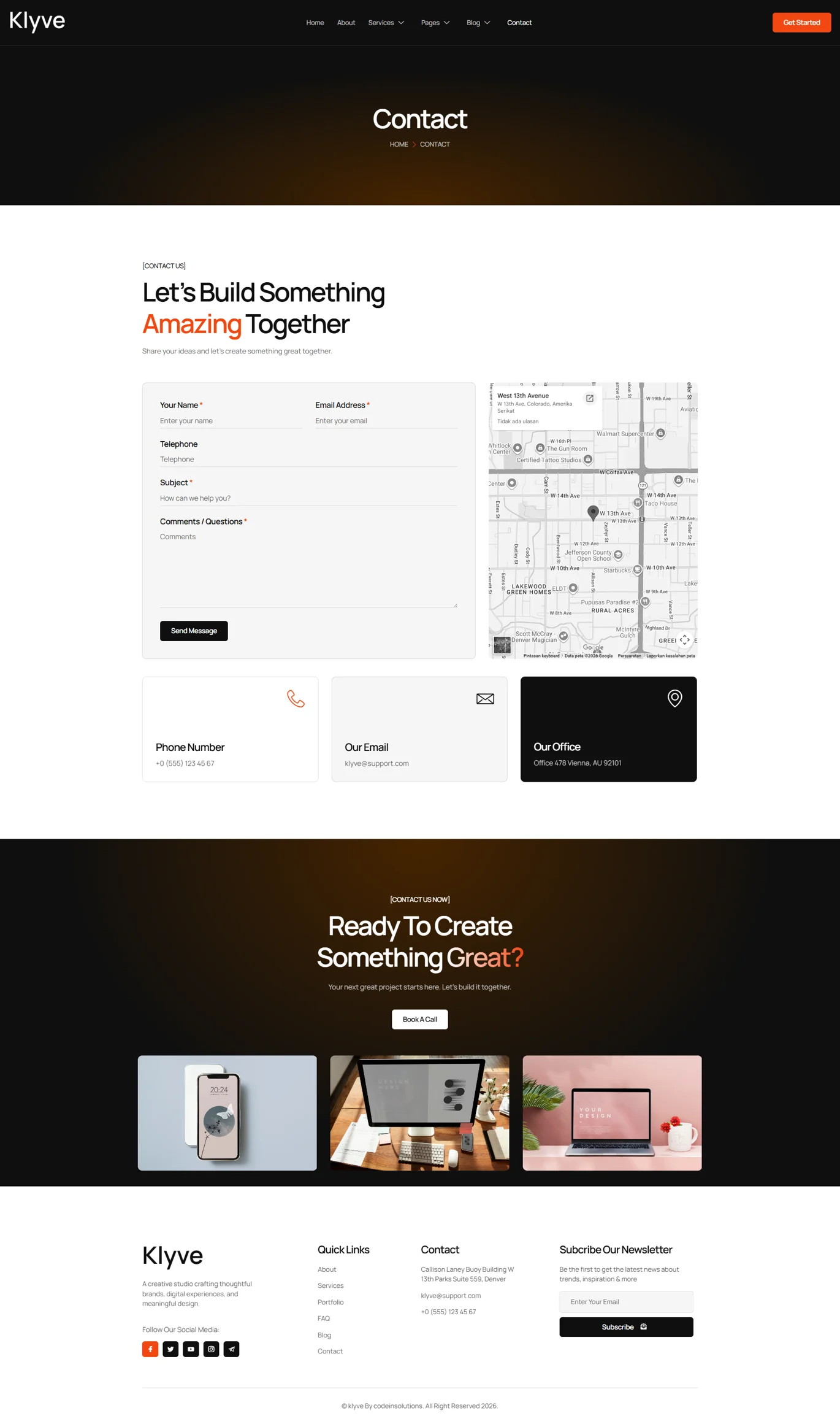 Klyve- 创意机构 Elementor 模板套件 Preview 13