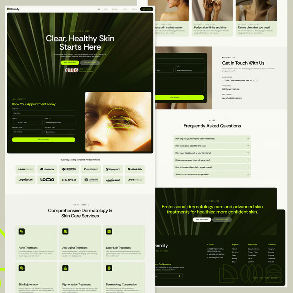 Dermify- 皮肤科诊所 Elementor 模板套件
