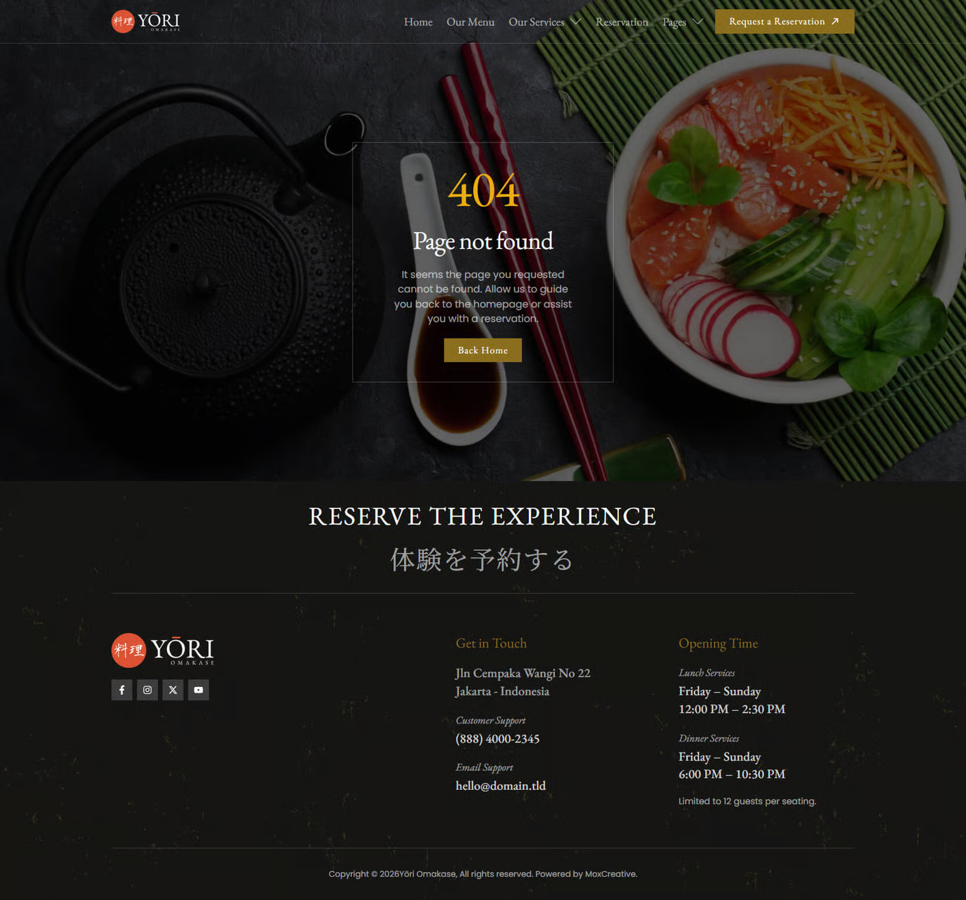 Yori-日式餐厅 & 美食 专业版 Elementor 模板套件 Preview 6