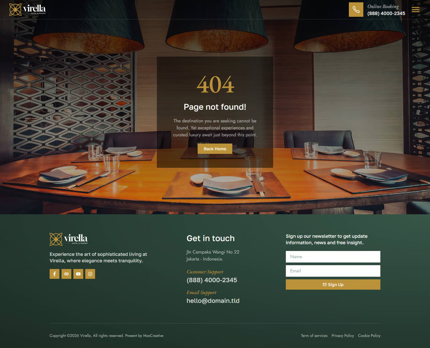Virella-豪华酒店及度假胜地 Elementor Pro 模板套件 Preview 5