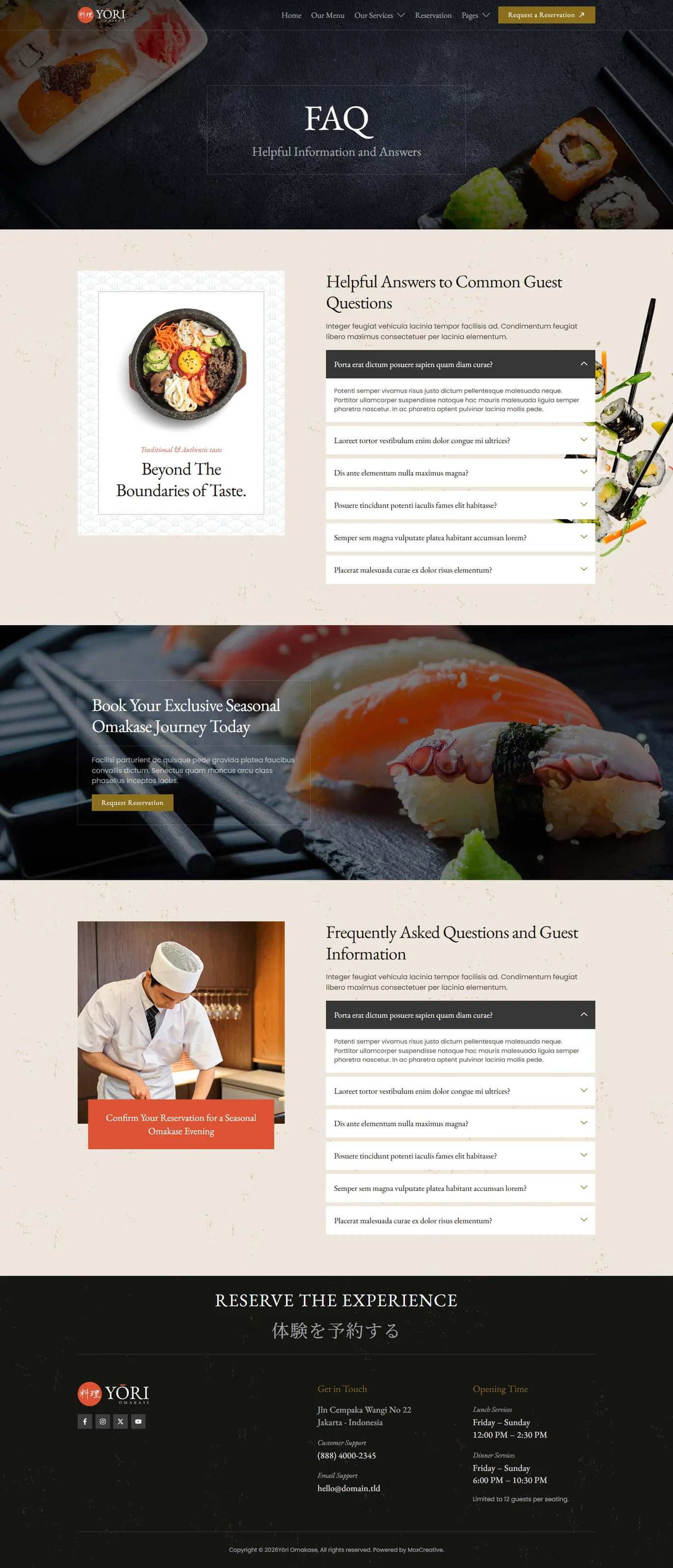 Yori-日式餐厅 & 美食 专业版 Elementor 模板套件 Preview 8