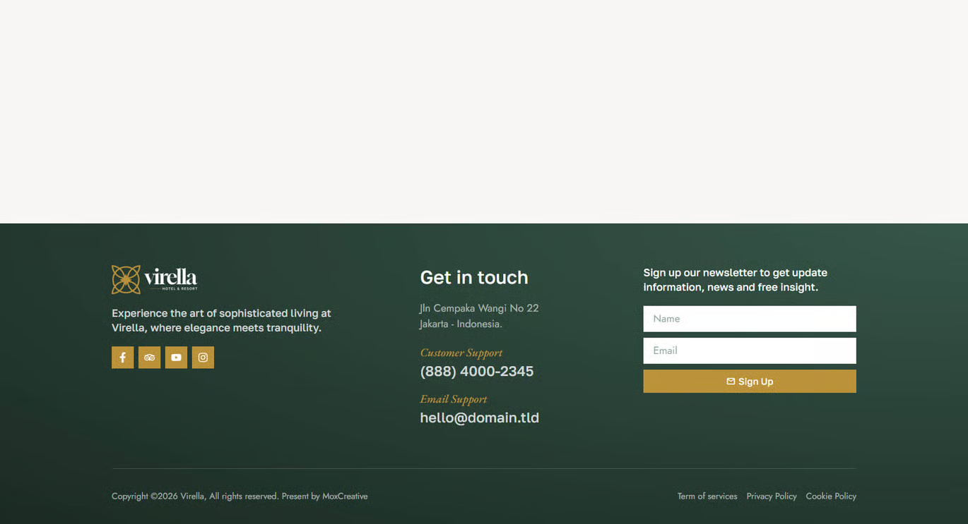 Virella-豪华酒店及度假胜地 Elementor Pro 模板套件 Preview 7