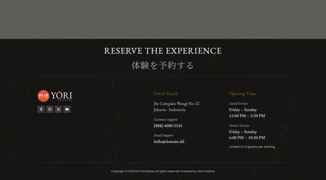 Yori-日式餐厅 & 美食 专业版 Elementor 模板套件 Preview 9