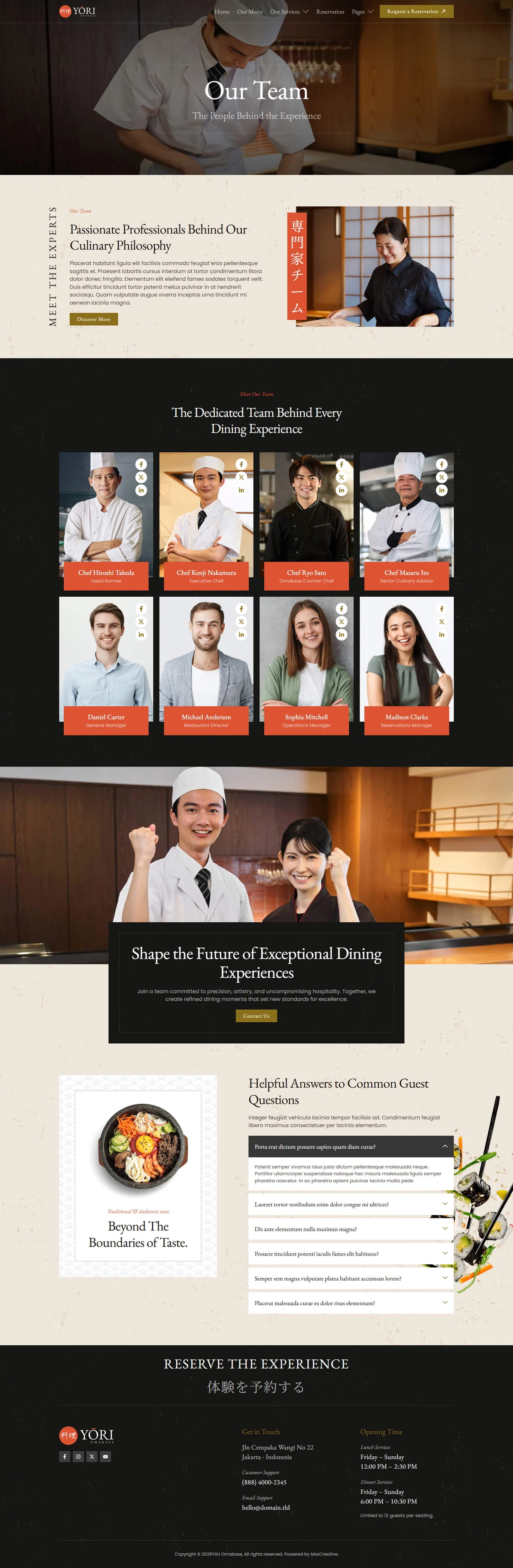 Yori-日式餐厅 & 美食 专业版 Elementor 模板套件 Preview 4