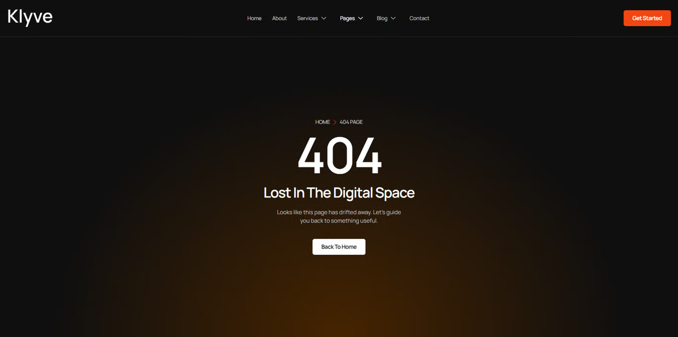 Klyve- 创意机构 Elementor 模板套件 Preview 9