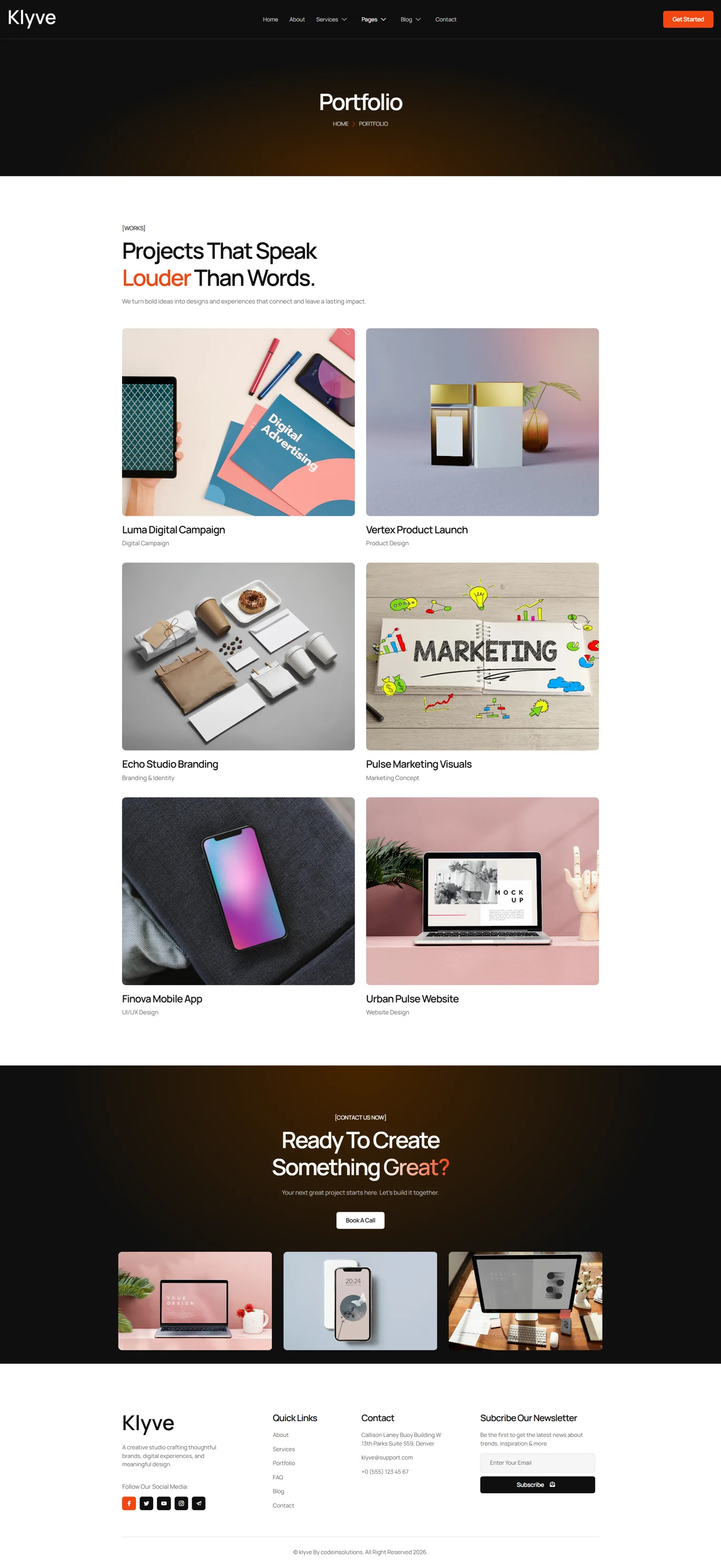Klyve- 创意机构 Elementor 模板套件 Preview 10
