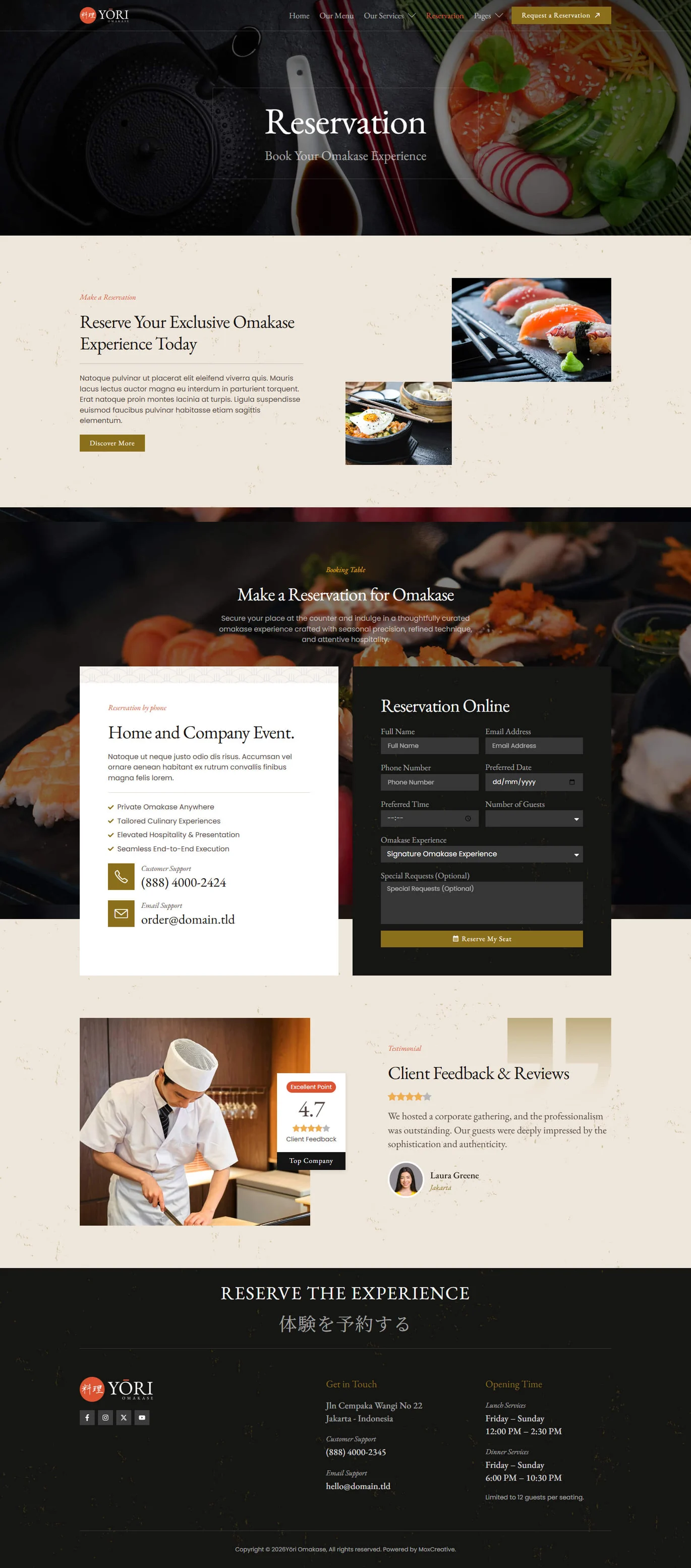 Yori-日式餐厅 & 美食 专业版 Elementor 模板套件 Preview 10