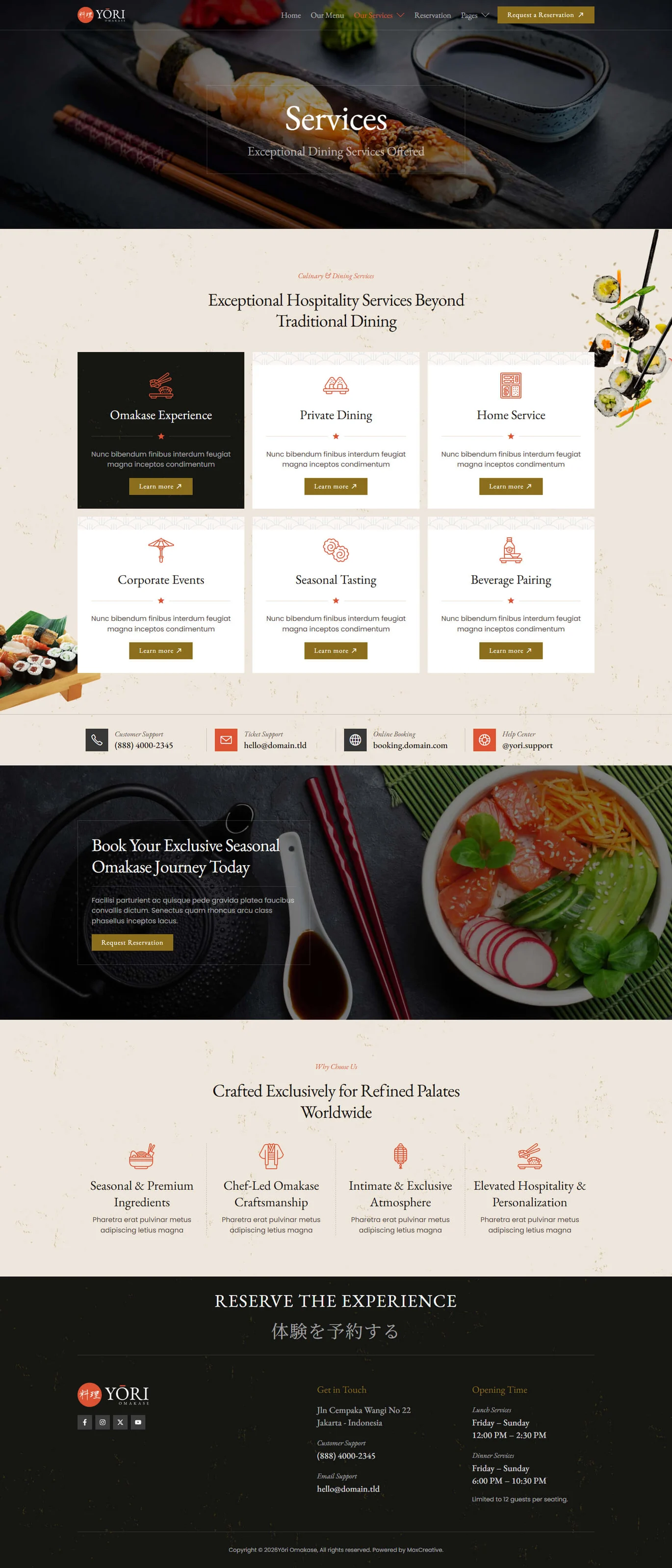 Yori-日式餐厅 & 美食 专业版 Elementor 模板套件 Preview 12