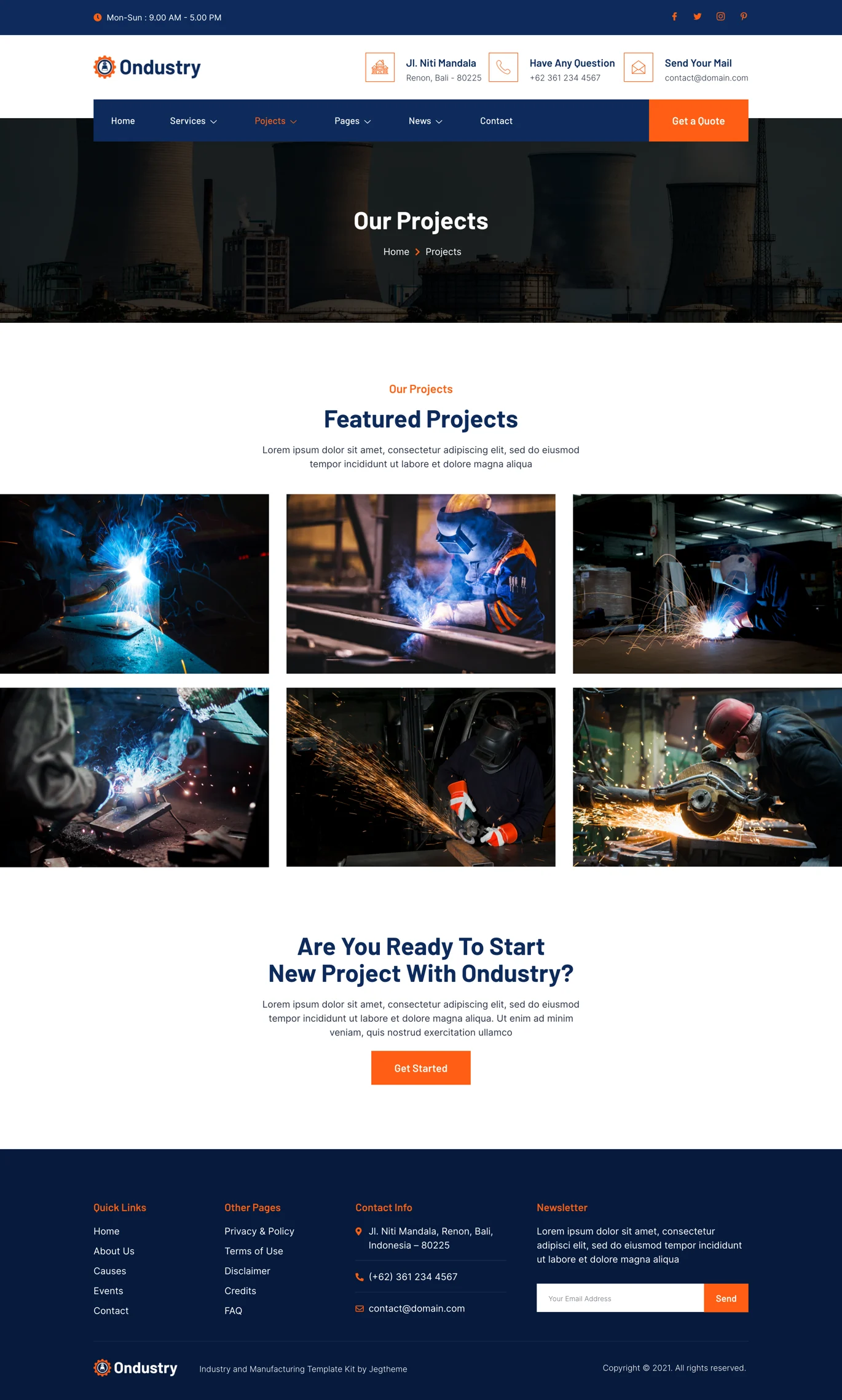 Ondustry-工业和制造企业Elementor套件 Preview 7