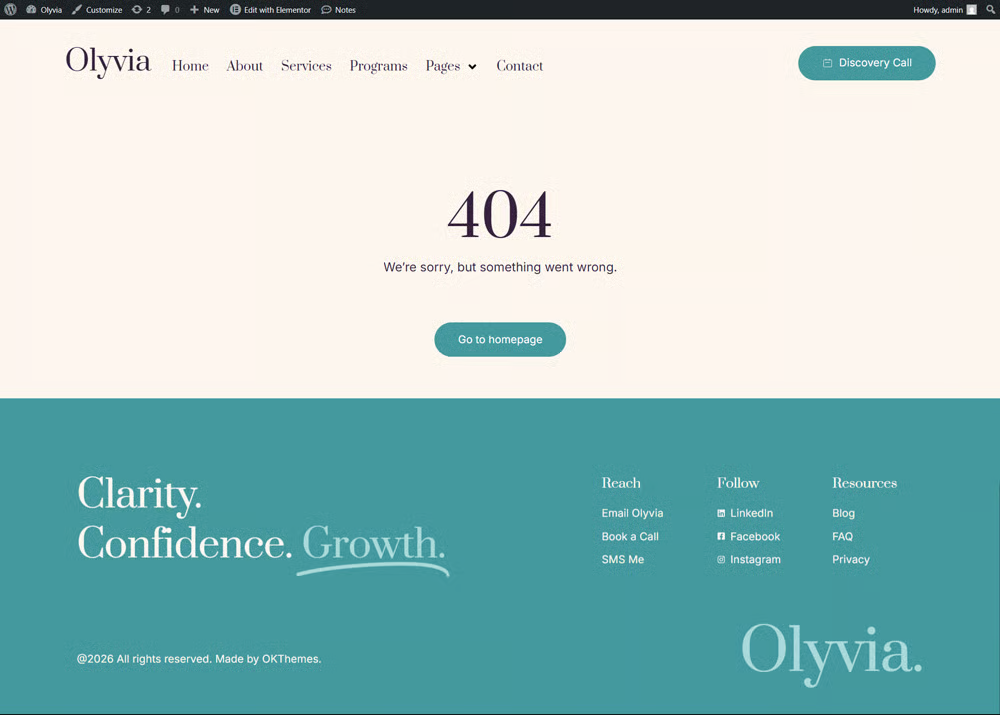Olyvia-人生教练与个人成长 专业版 Elementor 模板套件 Preview 10