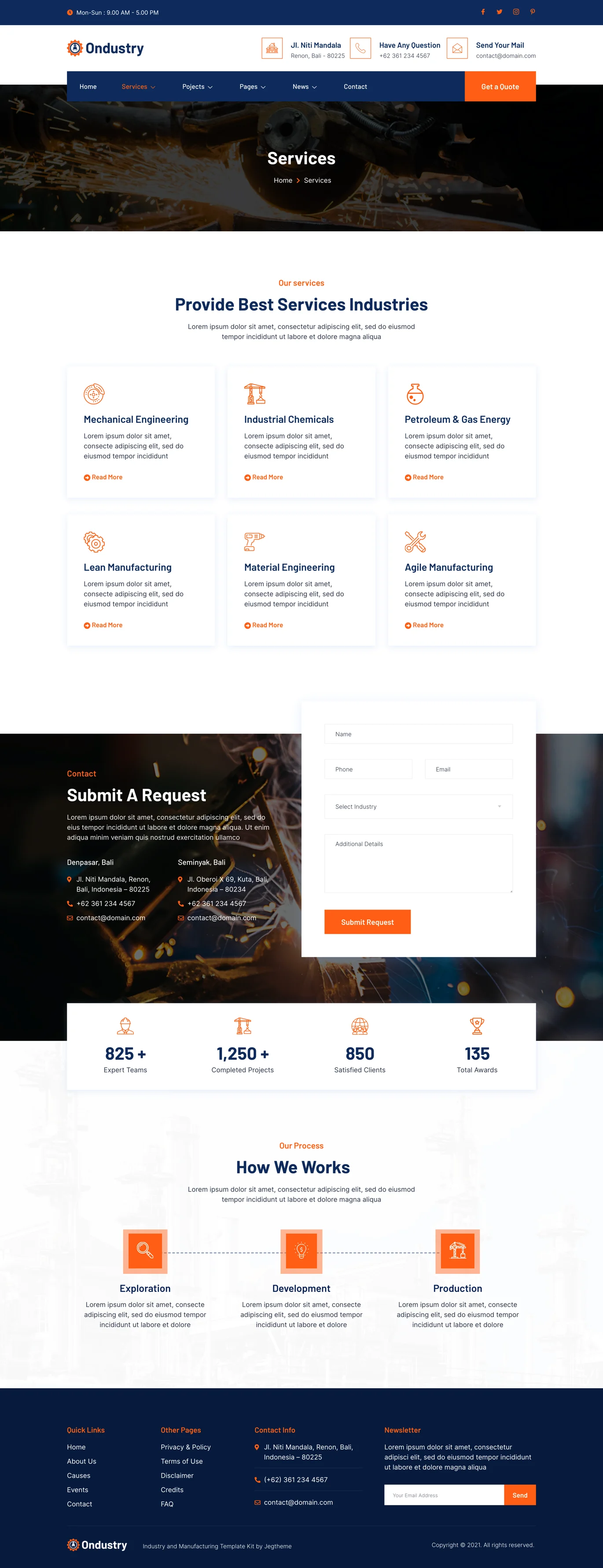 Ondustry-工业和制造企业Elementor套件 Preview 9