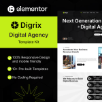 Digrix – 数字营销机构 Elementor 模板套件