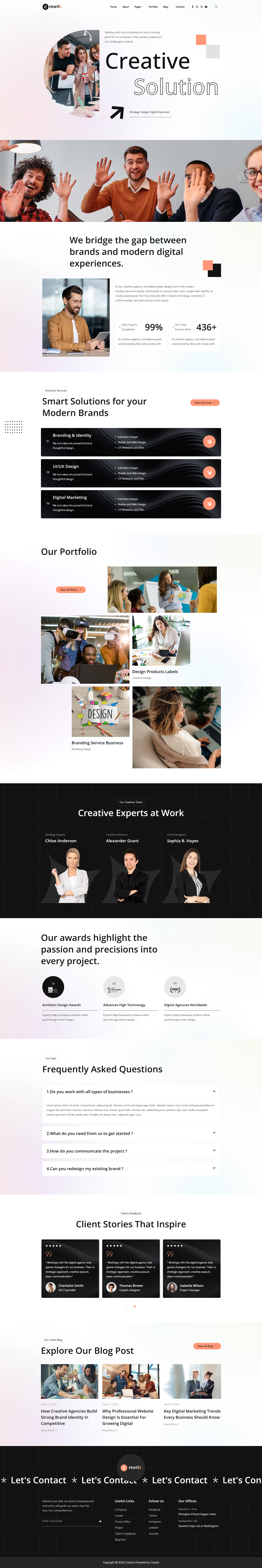 Creatiz-创意数字机构 Elementor 模板套件 Preview 8