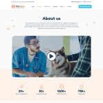 Pet Paws-宠物护理与兽医诊疗 Elementor 模板套件 3
