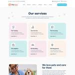 Pet Paws-宠物护理与兽医诊疗 Elementor 模板套件 4