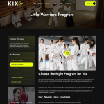 Kixo–空手道与武术学校 Elementor 模板套件 3