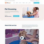 Pet Paws-宠物护理与兽医诊疗 Elementor 模板套件 2