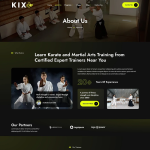 Kixo–空手道与武术学校 Elementor 模板套件 2