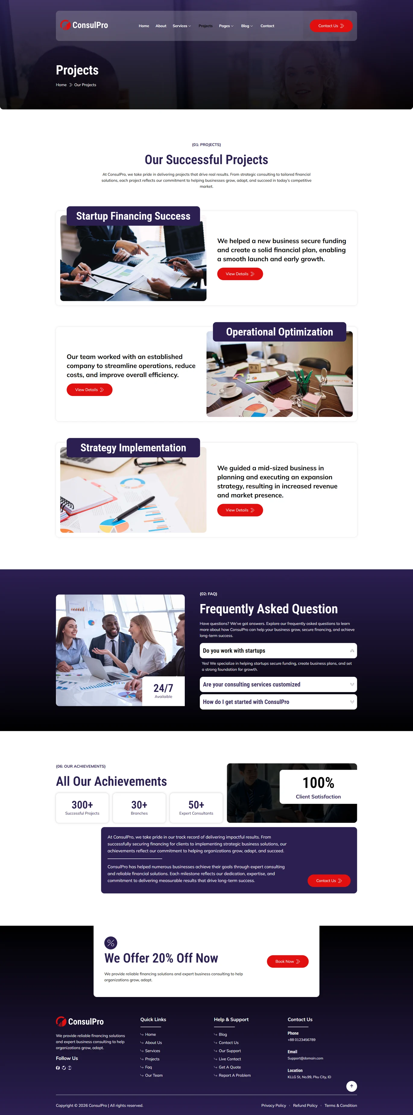 Consulpro-金融与商业咨询 Elementor 模板套件 Preview 8