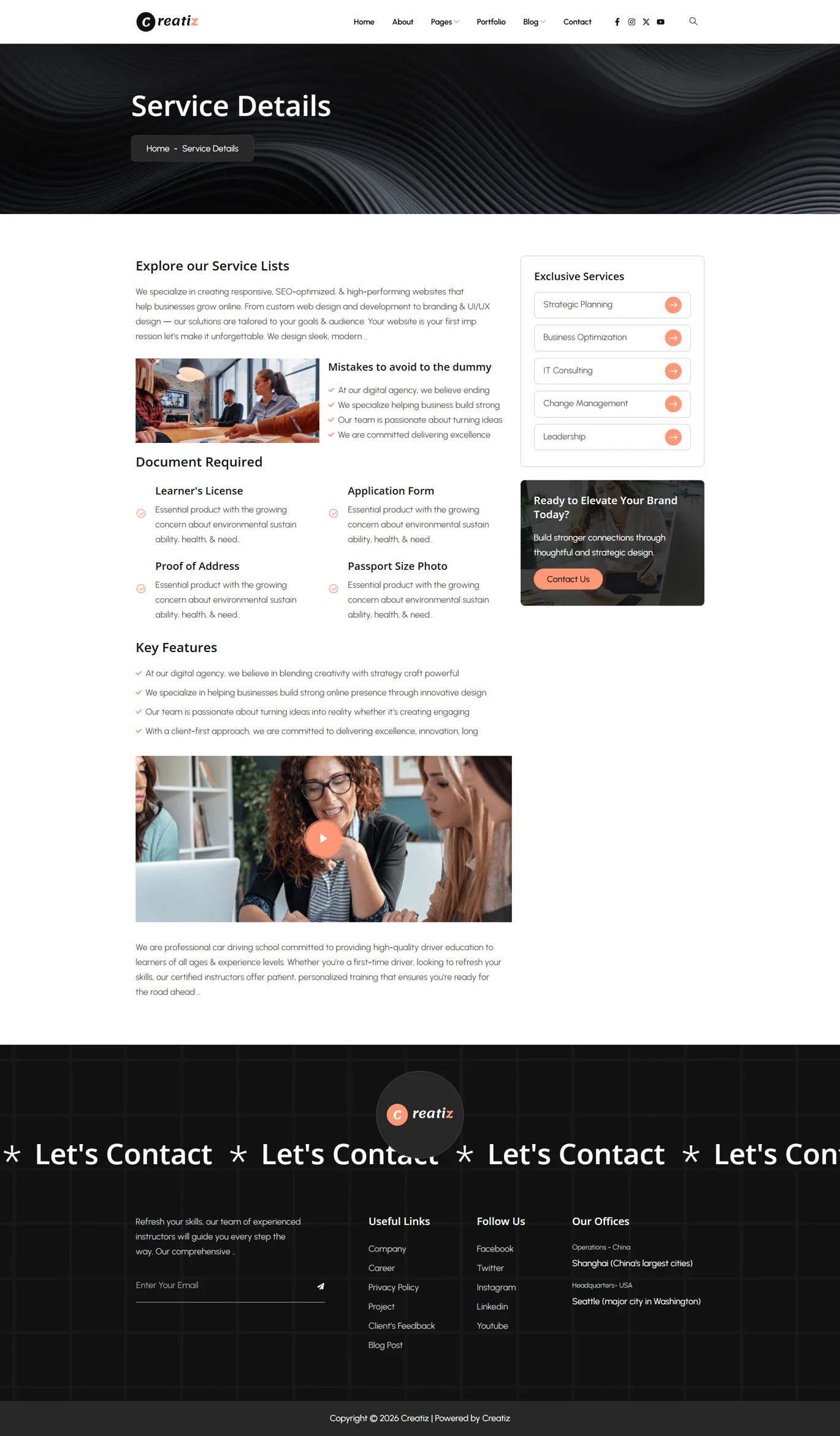 Creatiz-创意数字机构 Elementor 模板套件 Preview 10