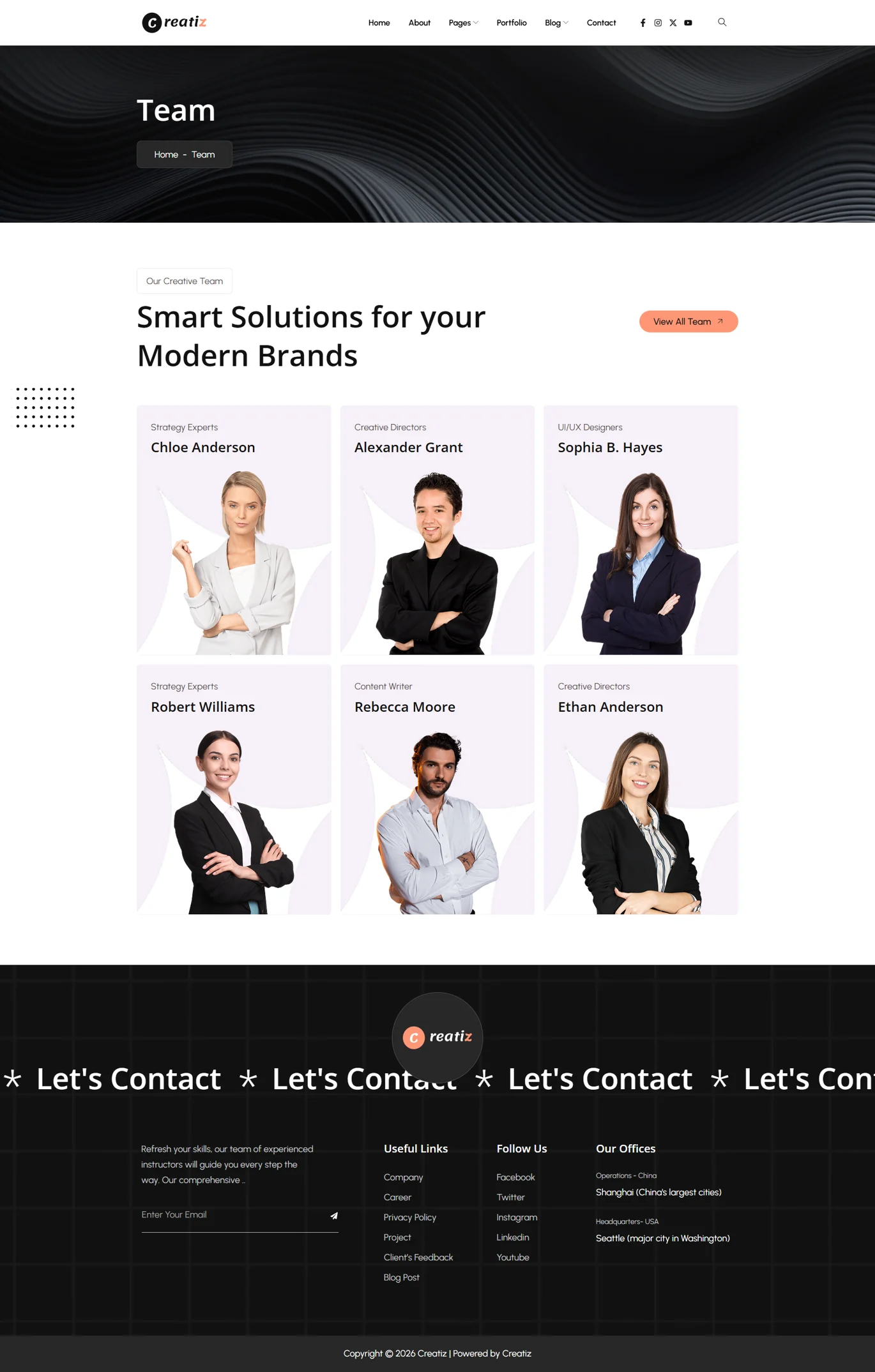 Creatiz-创意数字机构 Elementor 模板套件 Preview 2