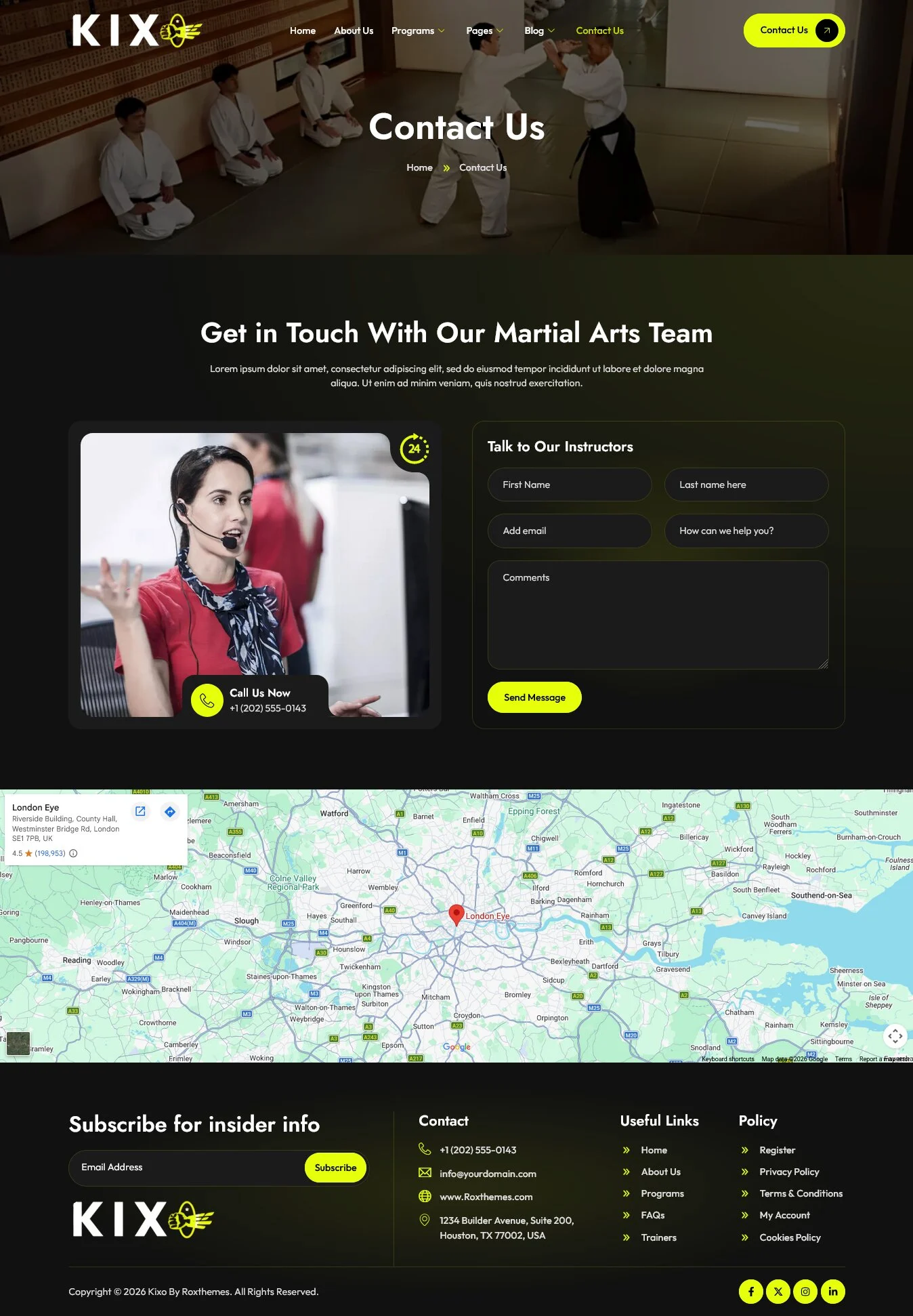Kixo–空手道与武术学校 Elementor 模板套件 Preview 8
