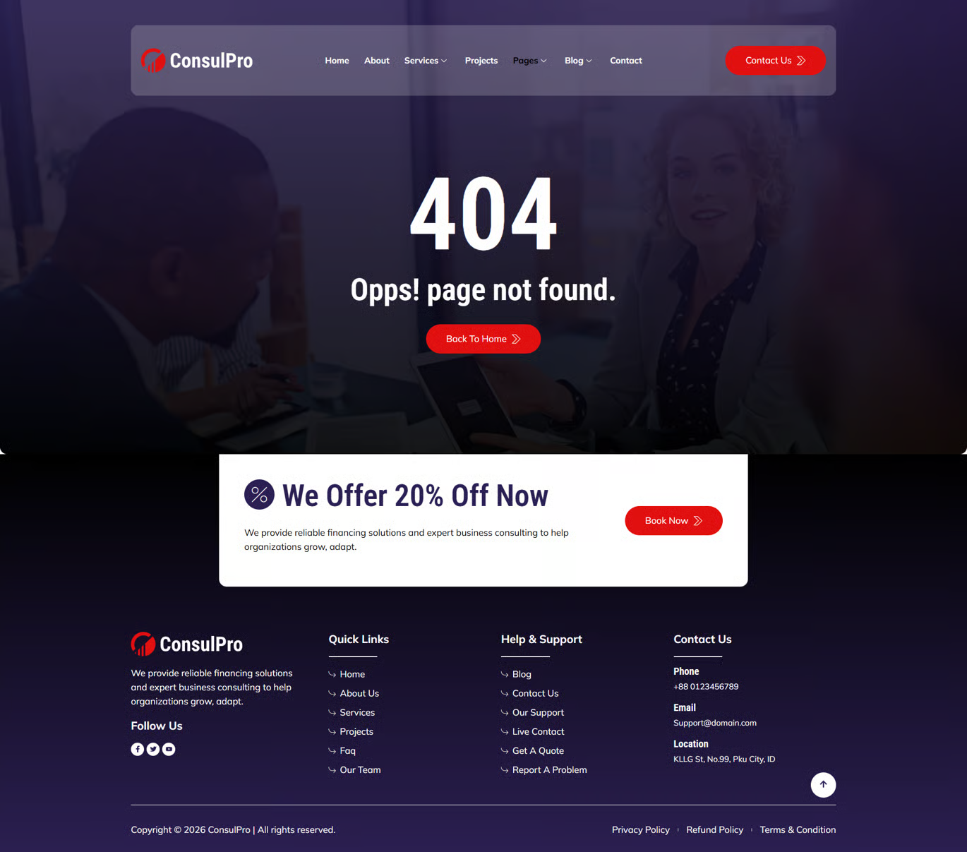 Consulpro-金融与商业咨询 Elementor 模板套件 Preview 10