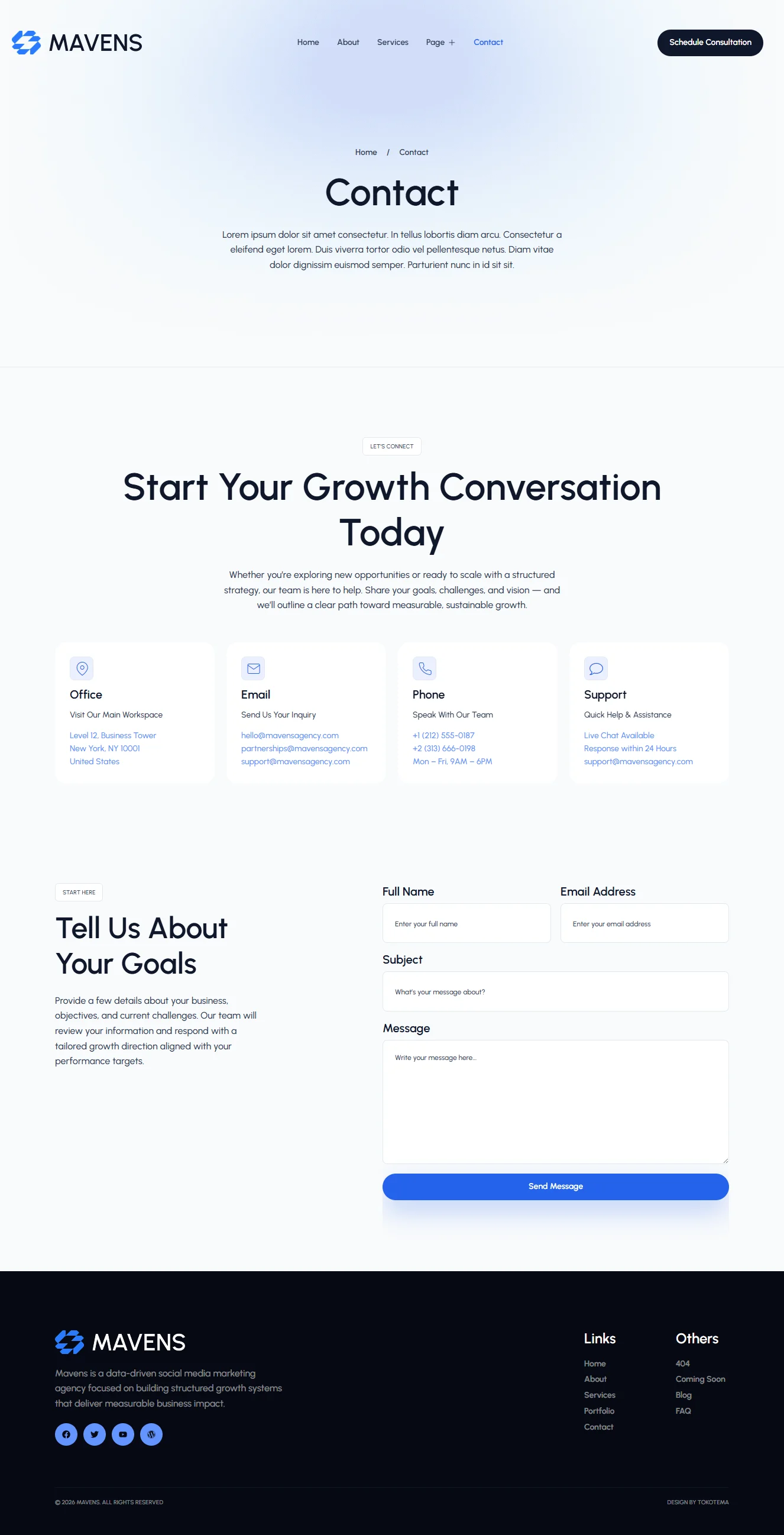 Mavens-社交增长引擎网站 Elementor 模板套件 Preview 10