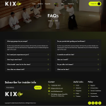Kixo–空手道与武术学校 Elementor 模板套件 4