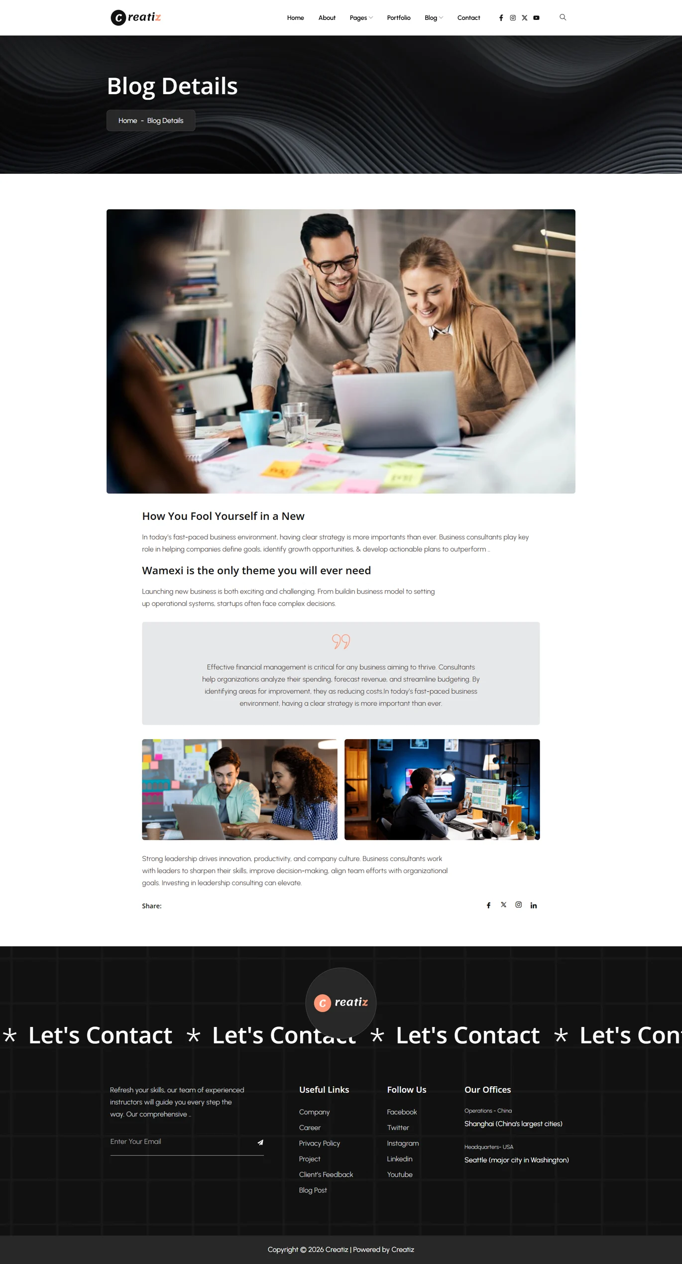 Creatiz-创意数字机构 Elementor 模板套件 Preview 4