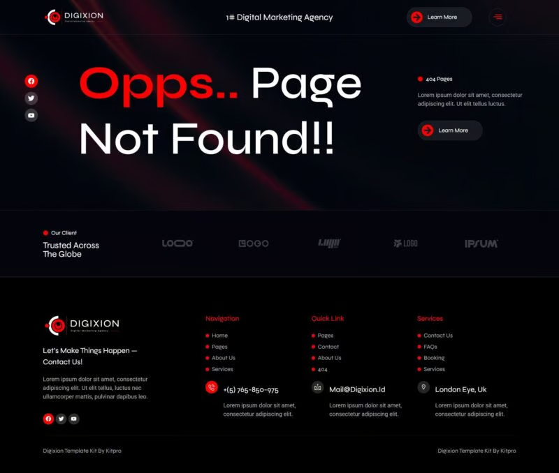 Digixion-数字营销机构 Elementor 模板套件 Preview 3
