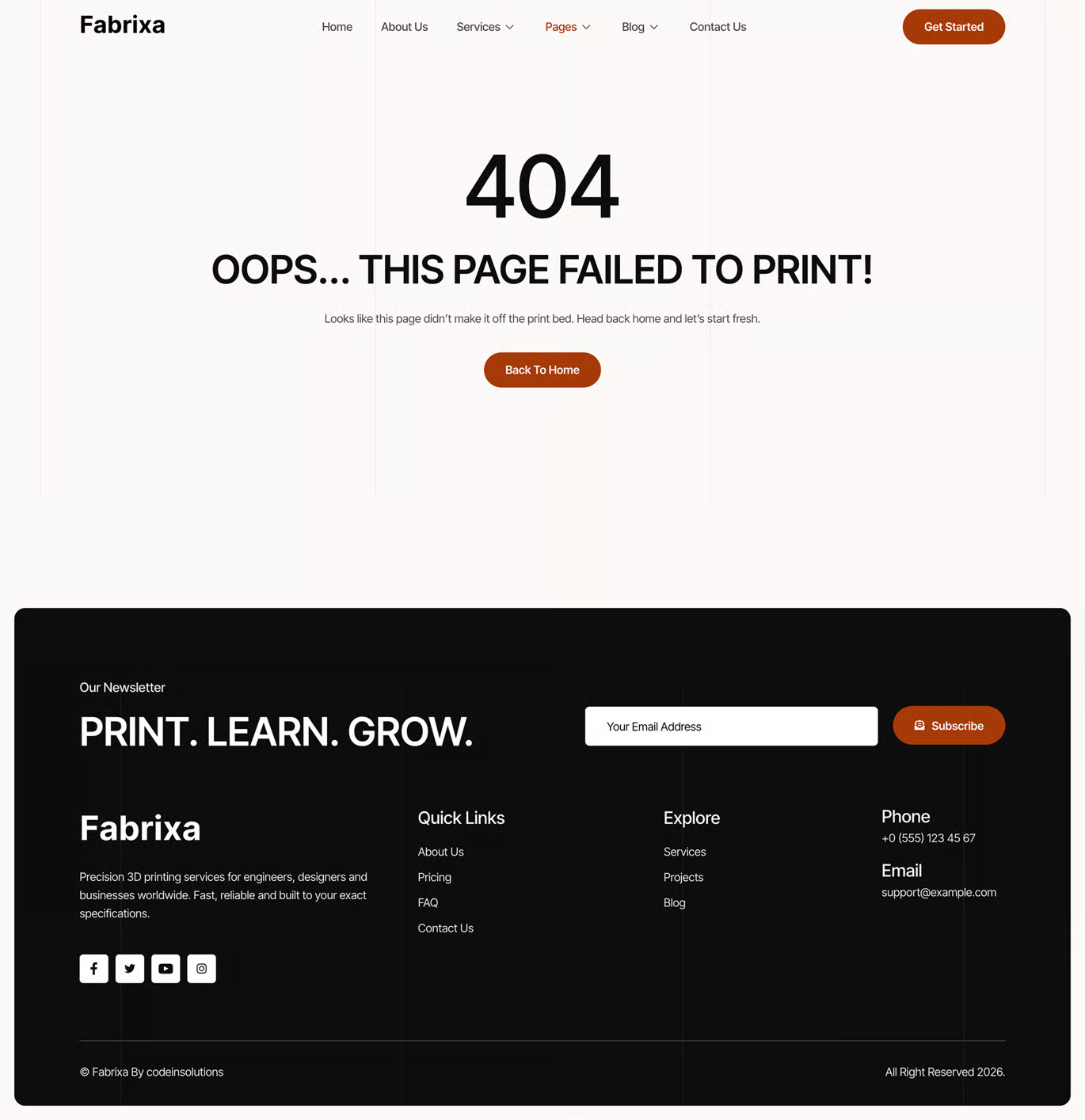 Fabrixa -3D 打印服务 Elementor 模板套件 Preview 12