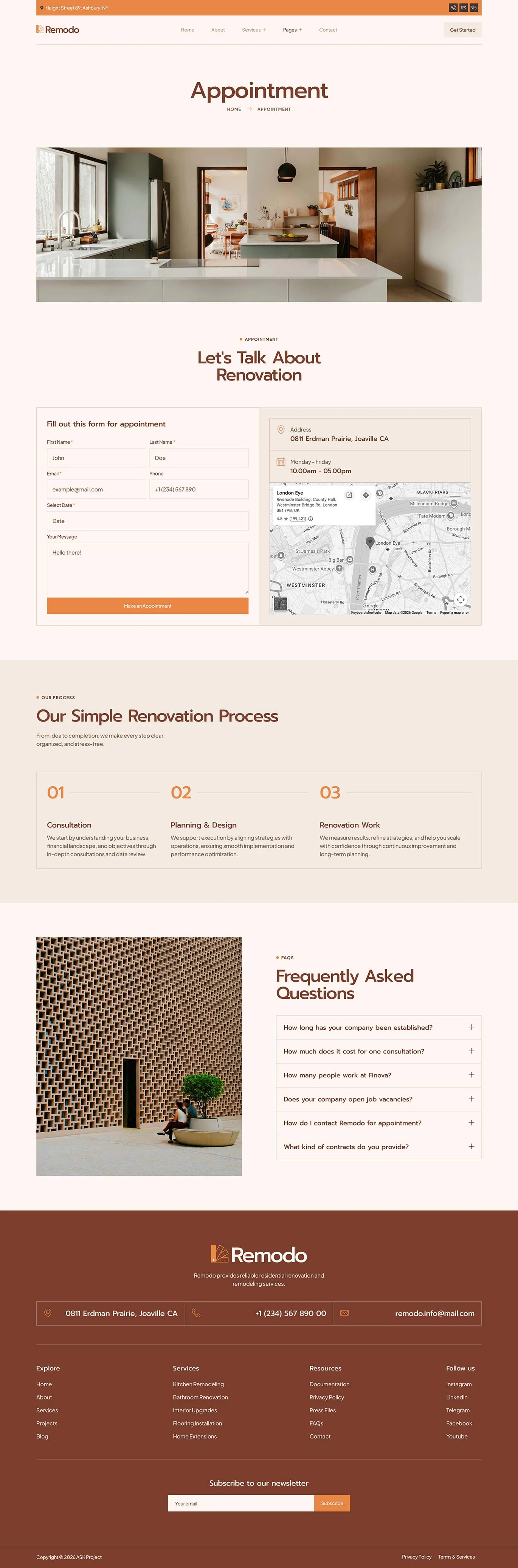 Remodo-住宅装修翻新 Elementor 模板套件 Preview 4