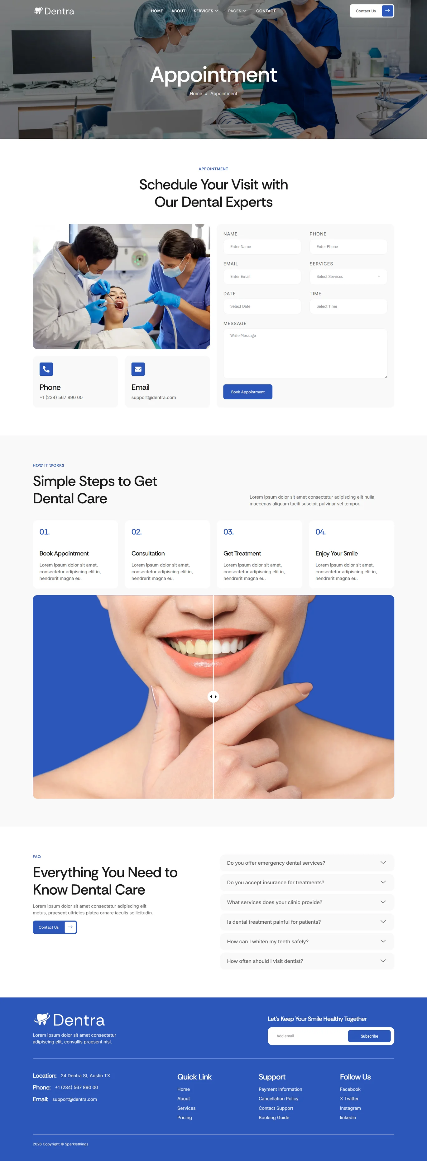 Dentra-牙医与牙科诊所 Elementor 模板套件 Preview 4