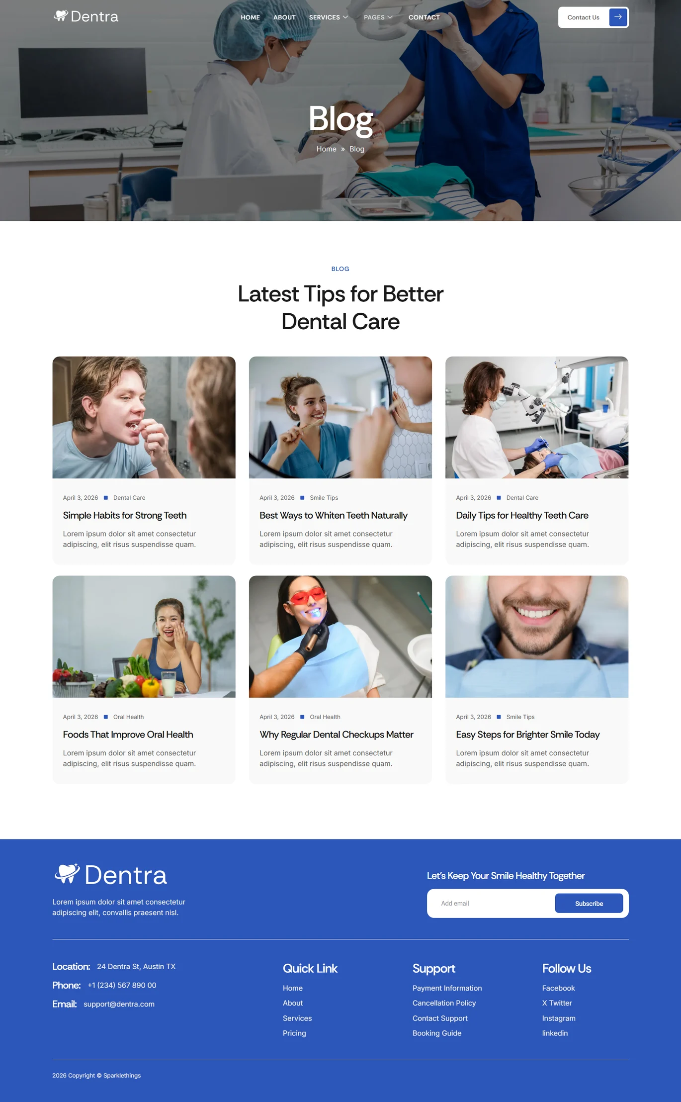 Dentra-牙医与牙科诊所 Elementor 模板套件 Preview 8