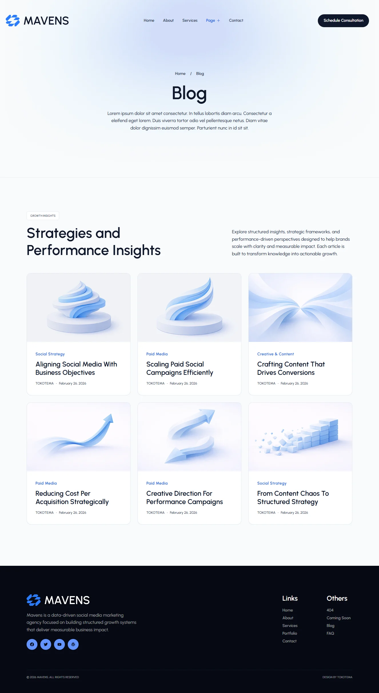 Mavens-社交增长引擎网站 Elementor 模板套件 Preview 6