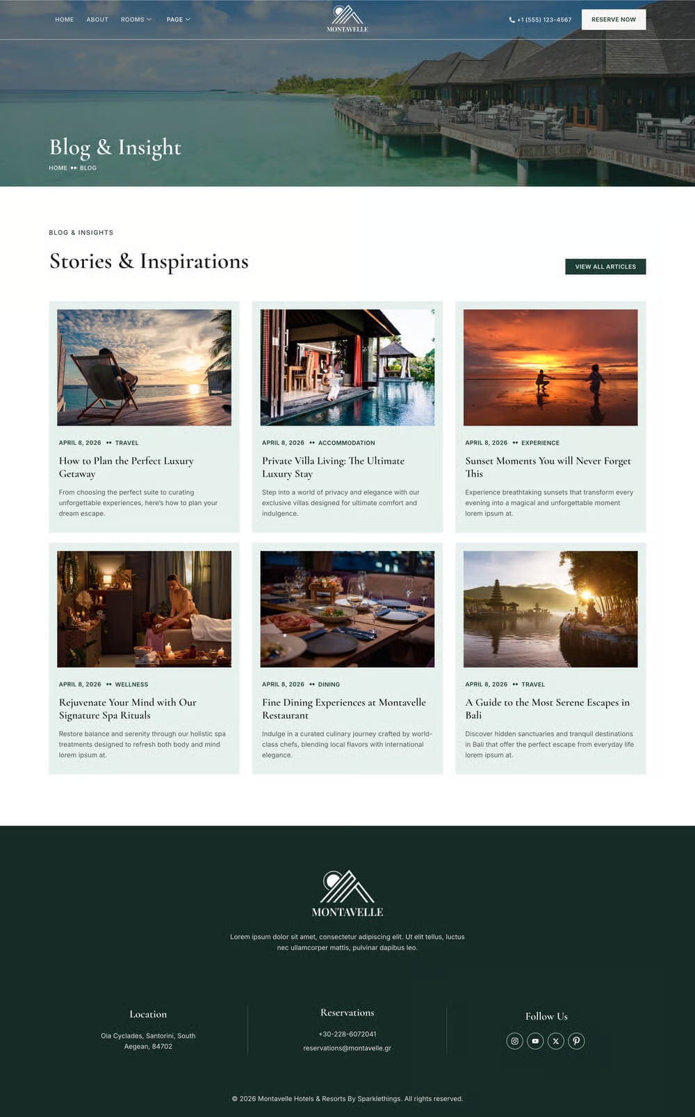 Montavelle-酒店与度假村商务 Elementor 模板套件 Preview 6