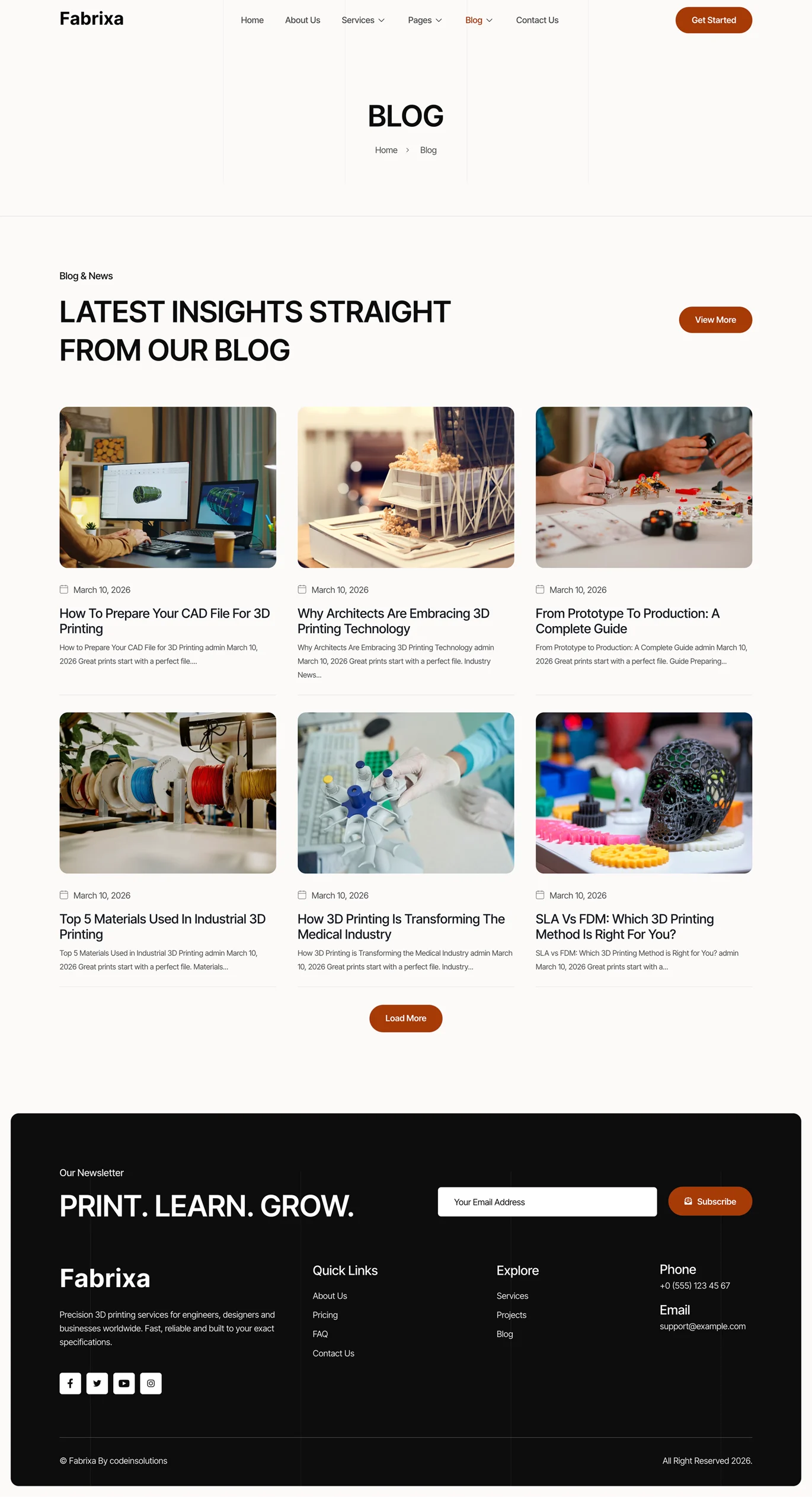 Fabrixa -3D 打印服务 Elementor 模板套件 Preview 9