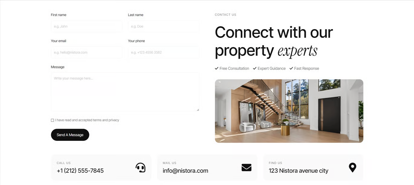 Nistora-房地产与物业 Elementor 模板套件 Preview 3