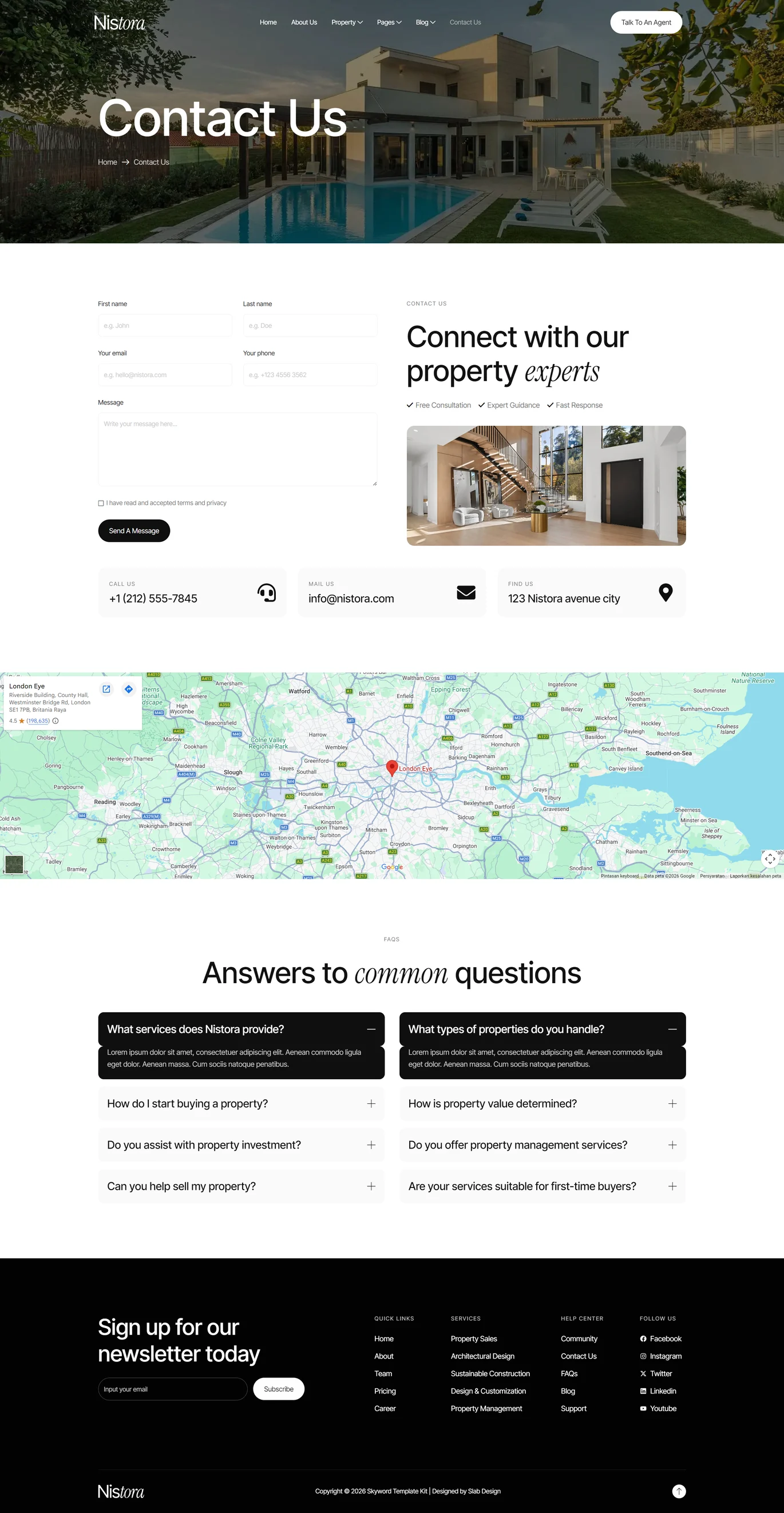 Nistora-房地产与物业 Elementor 模板套件 Preview 5