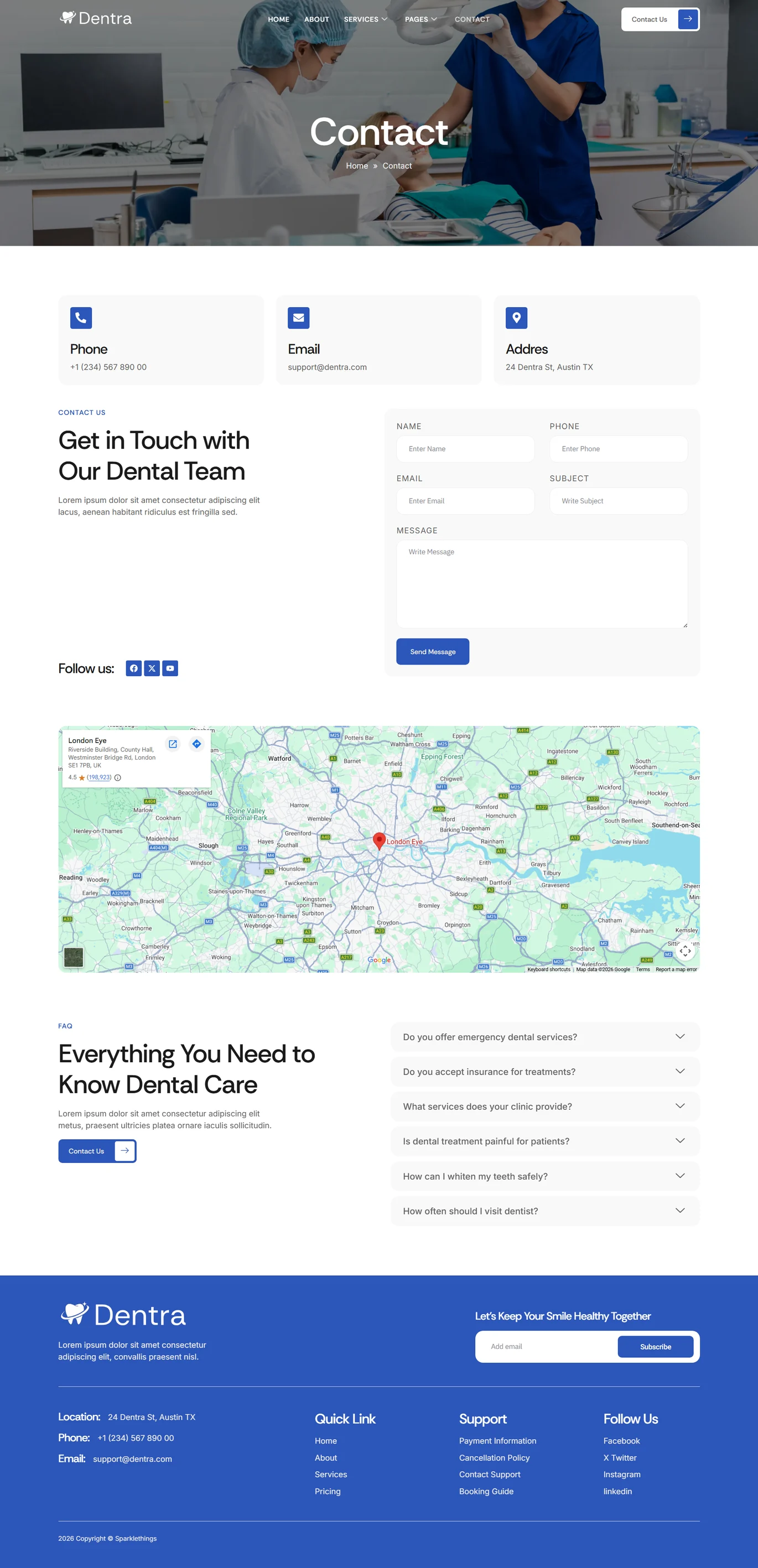 Dentra-牙医与牙科诊所 Elementor 模板套件 Preview 10
