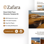 Zafara-沙漠探险旅行团 Elementor 模板套件