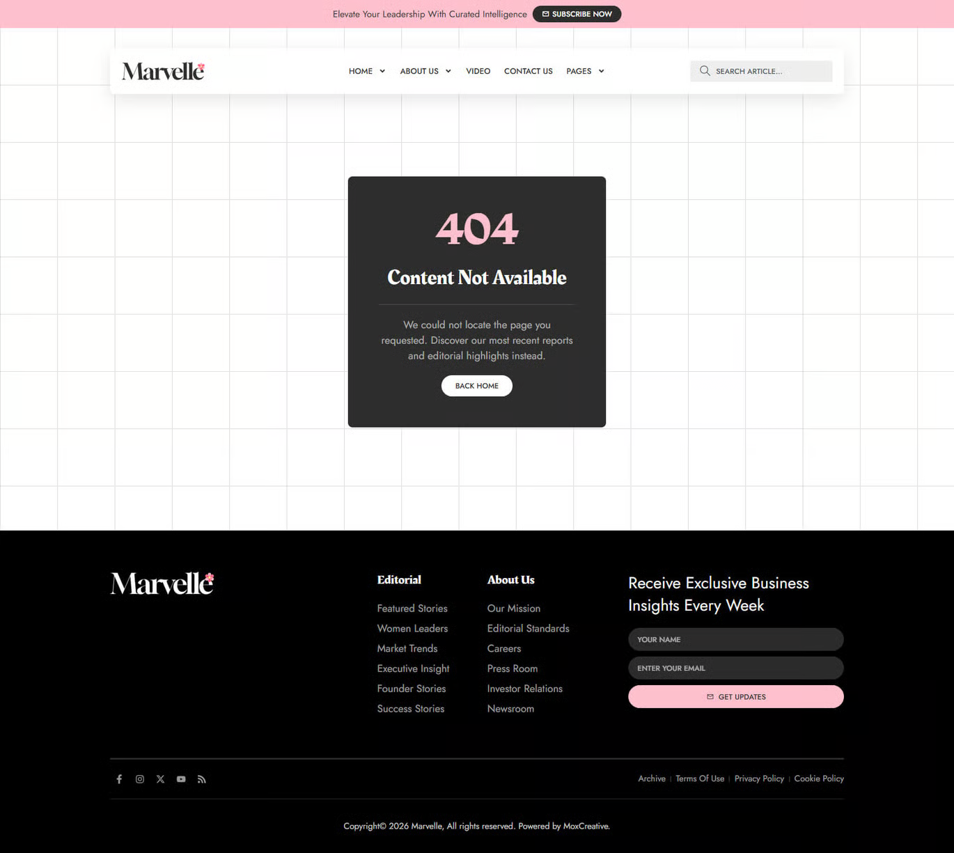 Marvelle – 现代女性风格博客与杂志 Elementor Pro 模板套件 Preview 10