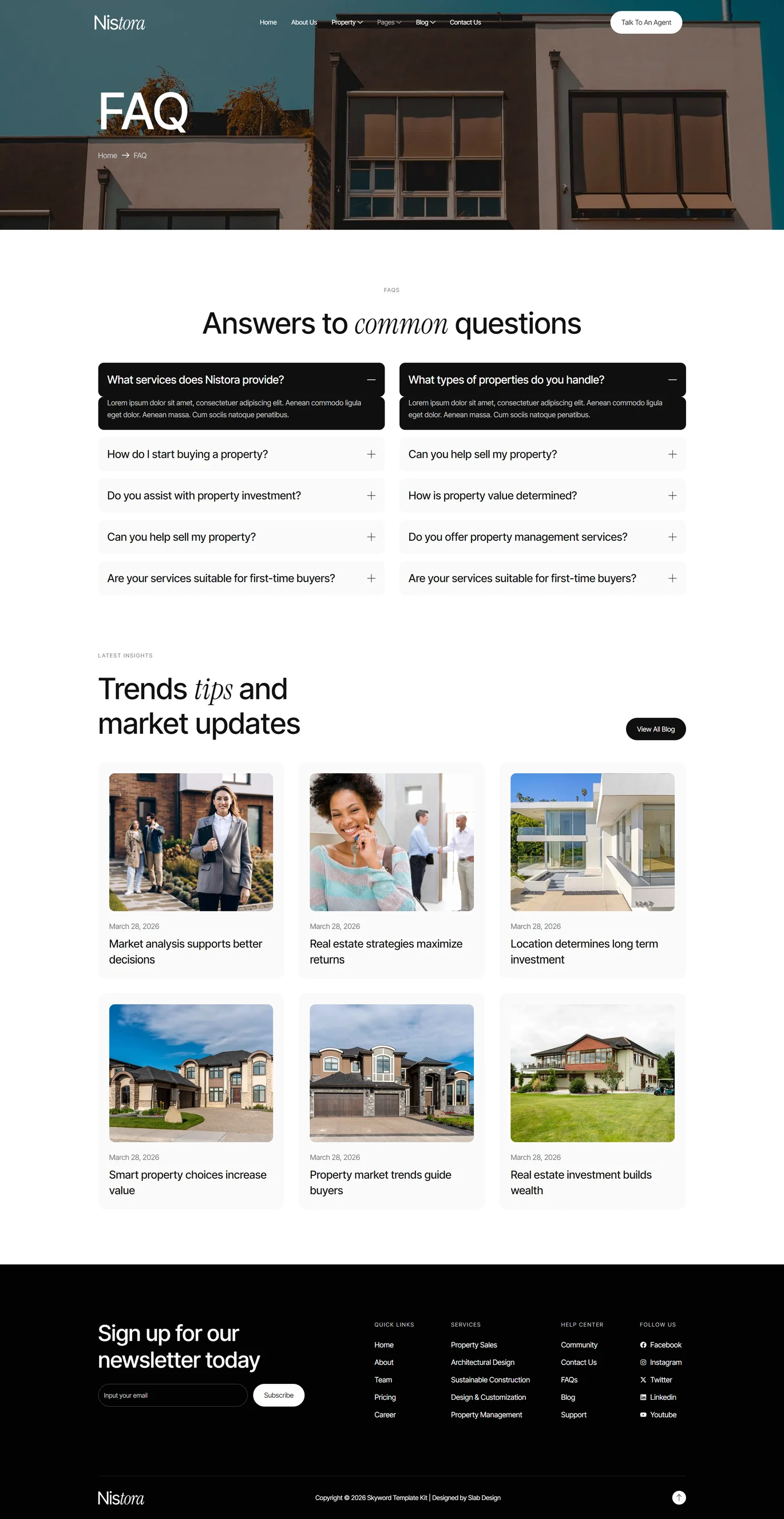 Nistora-房地产与物业 Elementor 模板套件 Preview 4